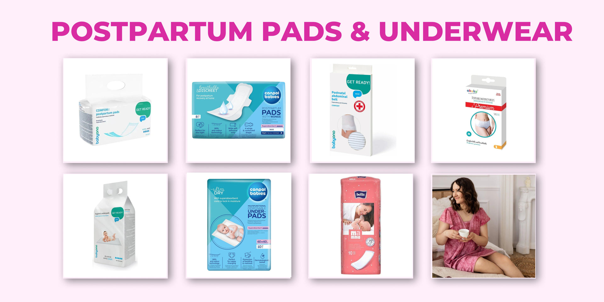 Postpartum pads & underwear