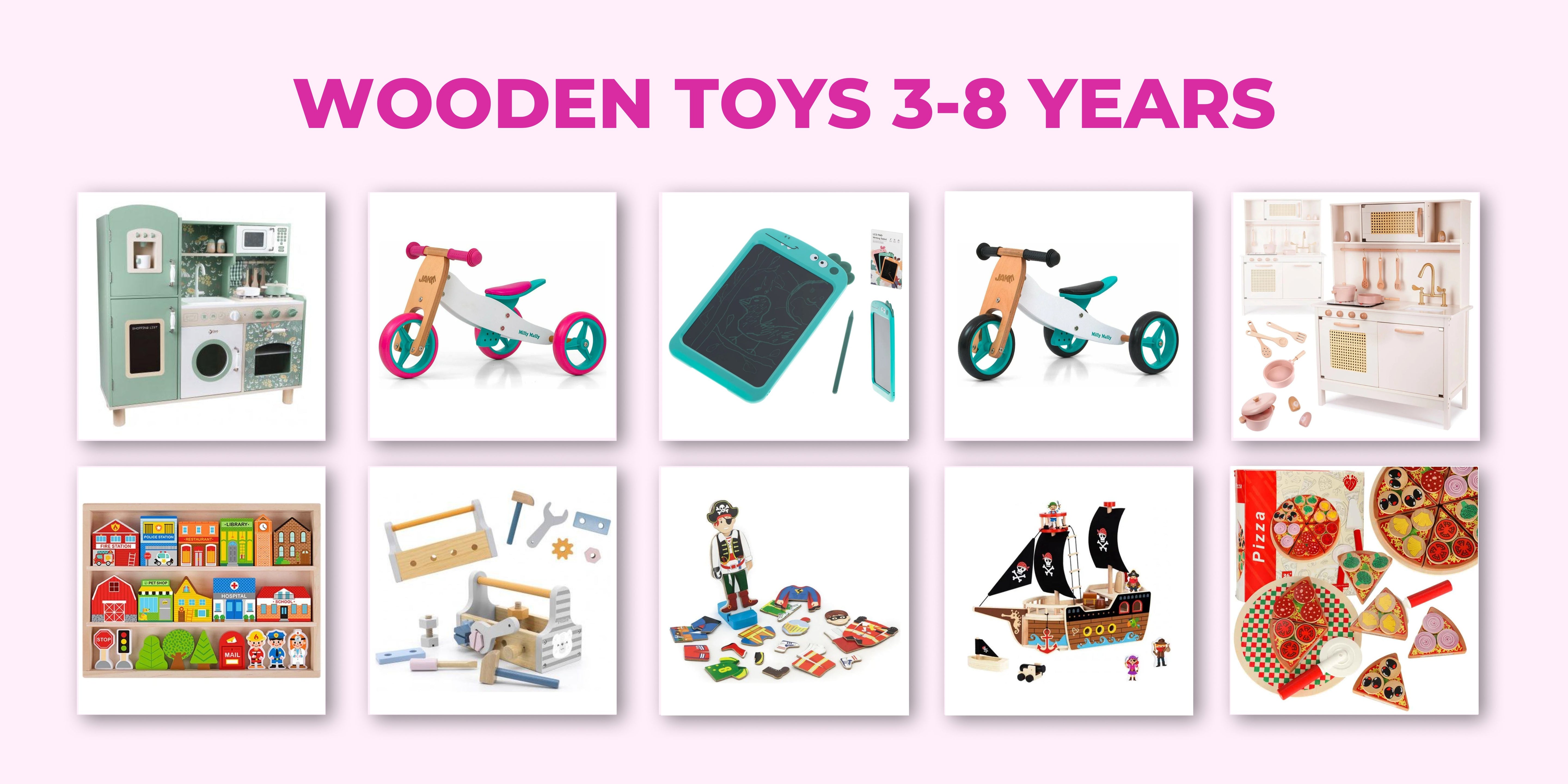 Wooden toys 3-8 years