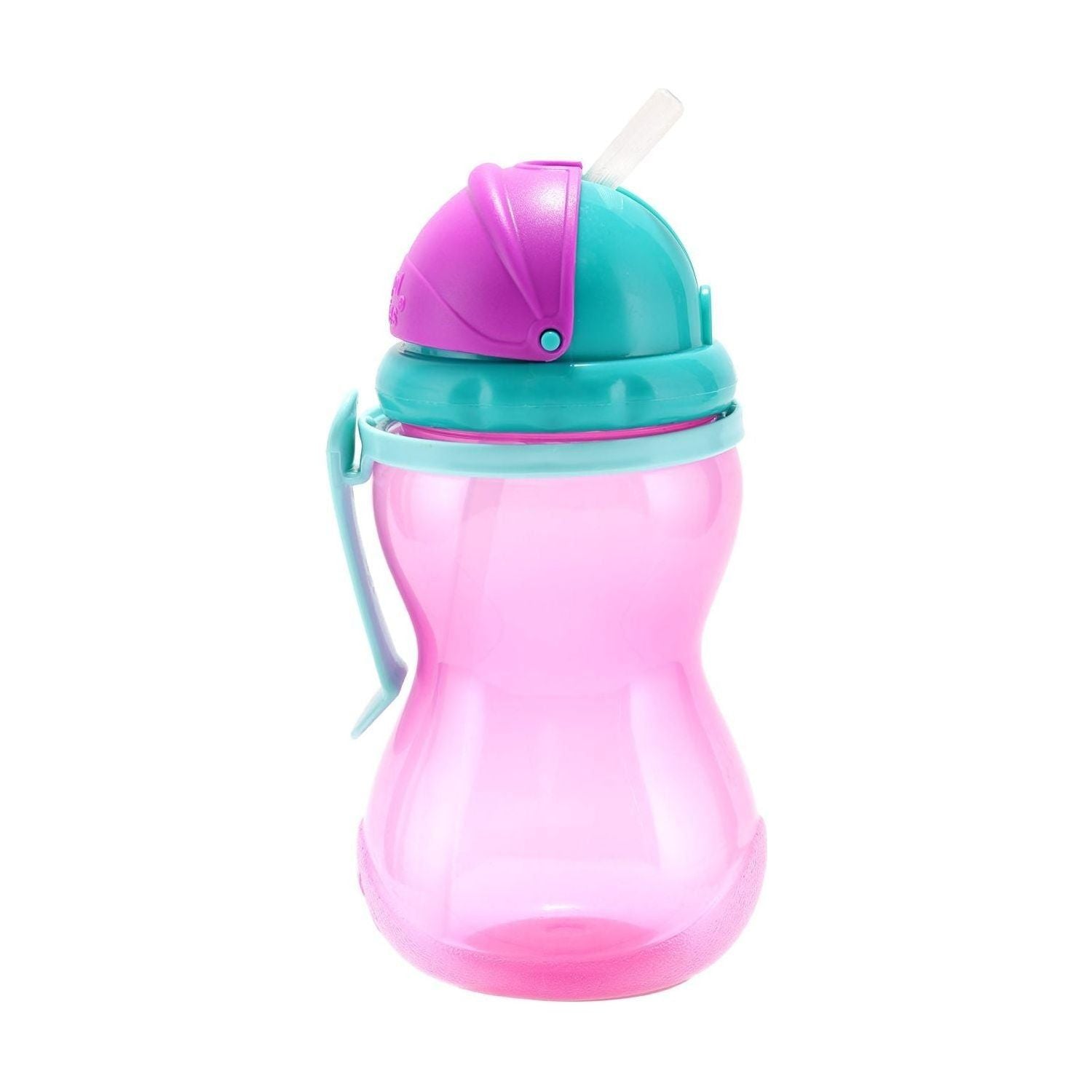 Canpol Sport Cup with Silicone Flip-top Straw 370ml - Pink