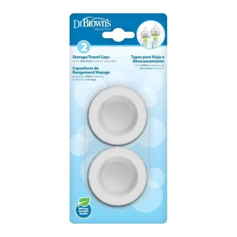 Dr. Brown's Storage/ Travel Caps  for Wide Bottle - 2 Pack