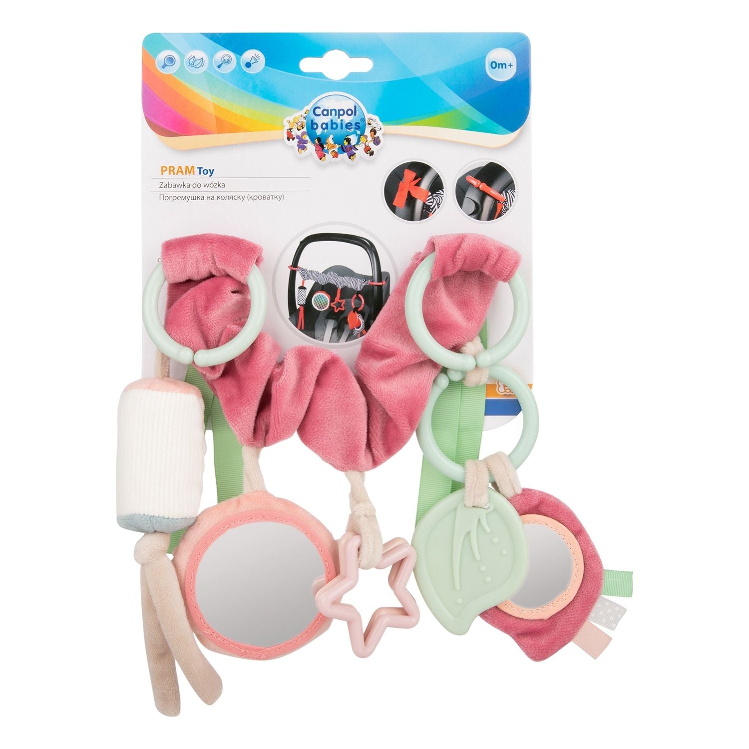 Jouet de voyage Canpol - JOUETS SENSORIELS - Choisissez la couleur