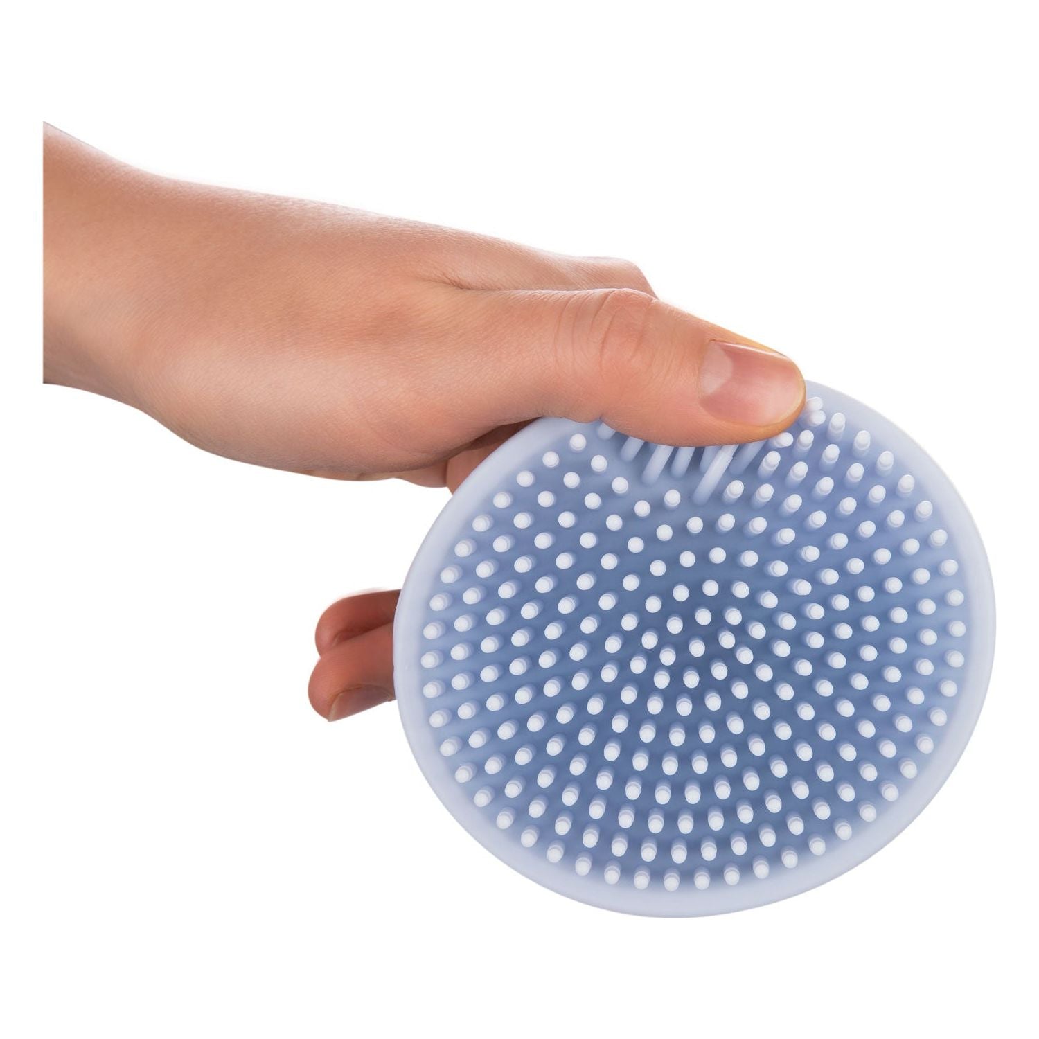 Brosse de bain en silicone pour cuir chevelu Canpol - Bleu