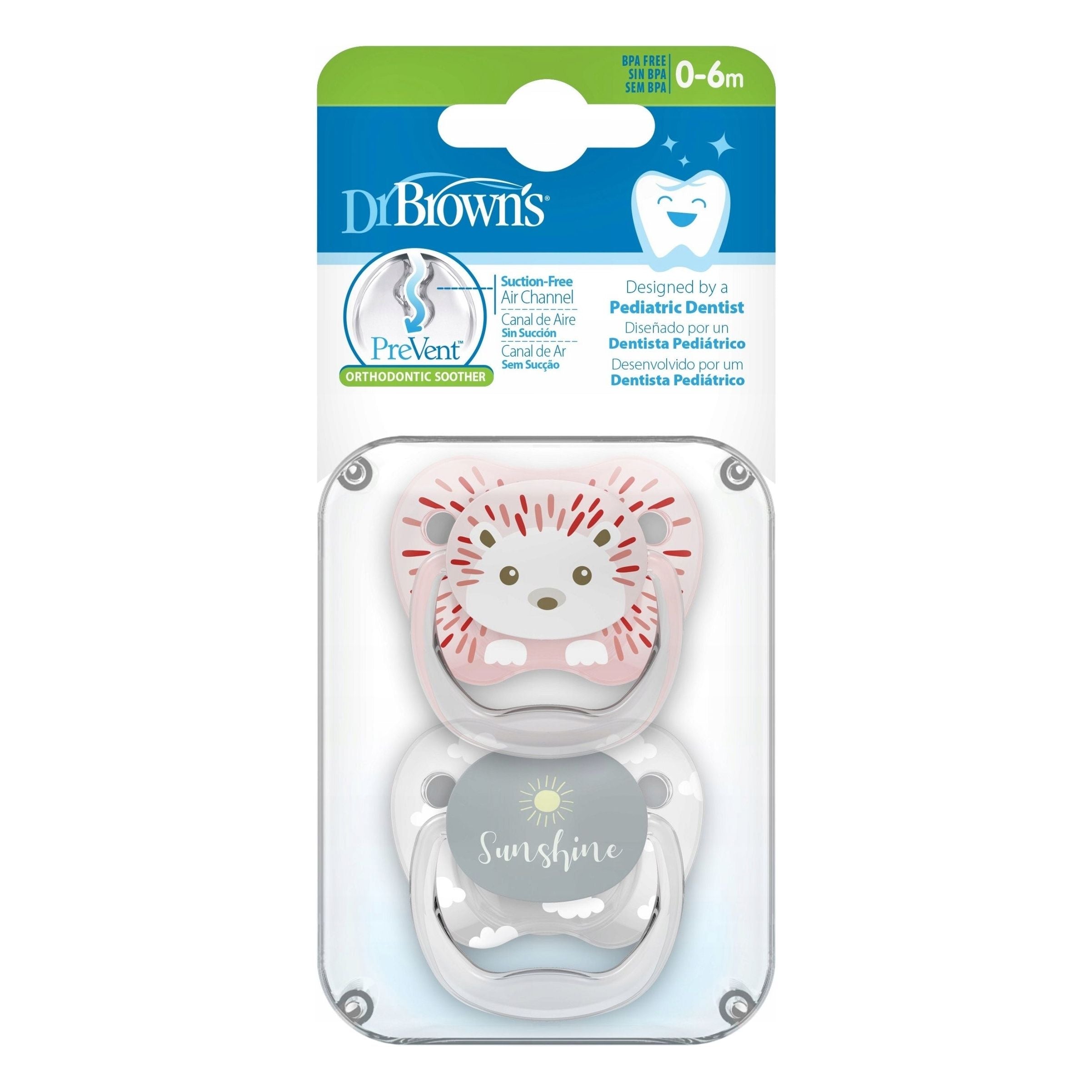 Dr. Brown's Ort Prevent Silicone Orthodontic Soother - Choose Size