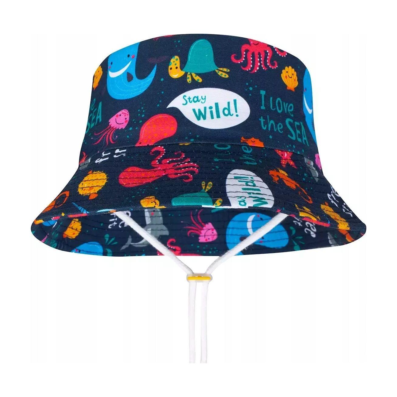 Chapeau d'été pour nouveau-né Baby In World avec bord souple - 5 couleurs