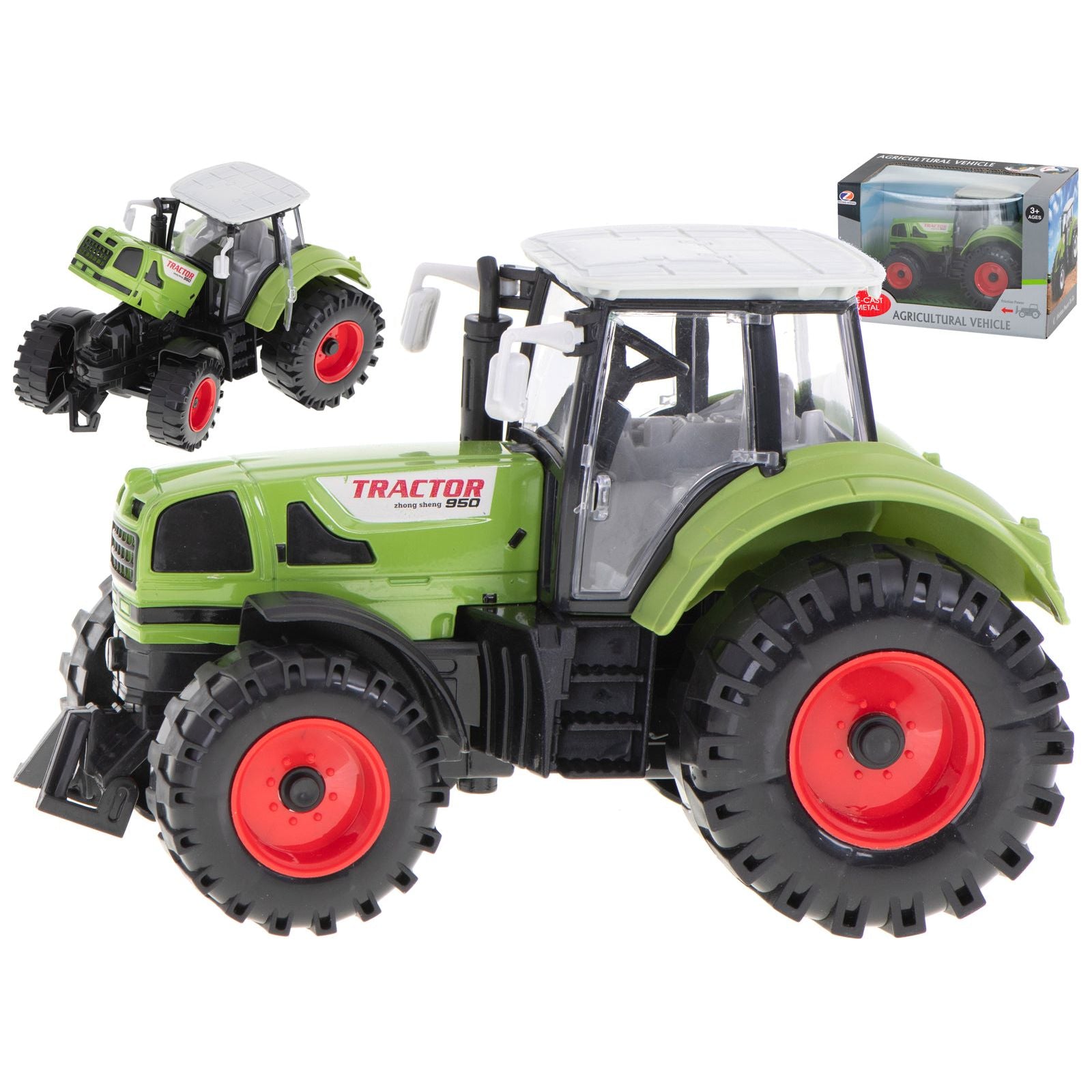 Tracteur agricole Happy Bunny Tractor avec portes qui s'ouvrent 