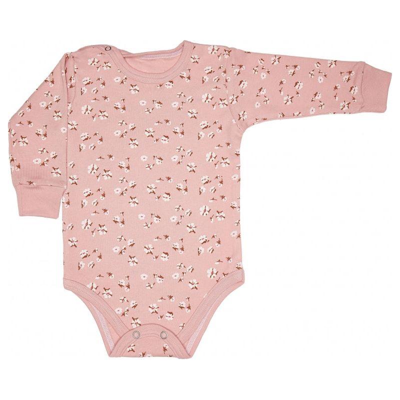 Lilly Bean Long Sleeve Bodysuit - Katoen op Roze