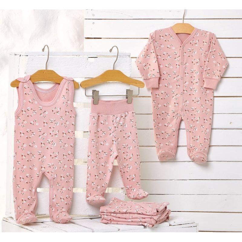 Lilly Bean Long Sleeve Bodysuit - Katoen op Roze