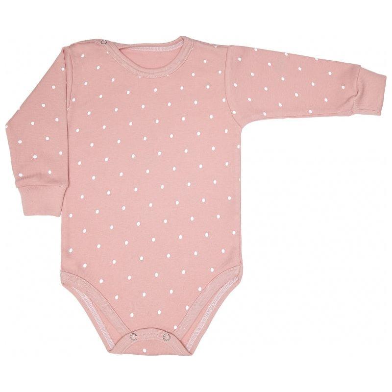 Lilly Bean Lange Mouw Bodysuit - Roze Stippen