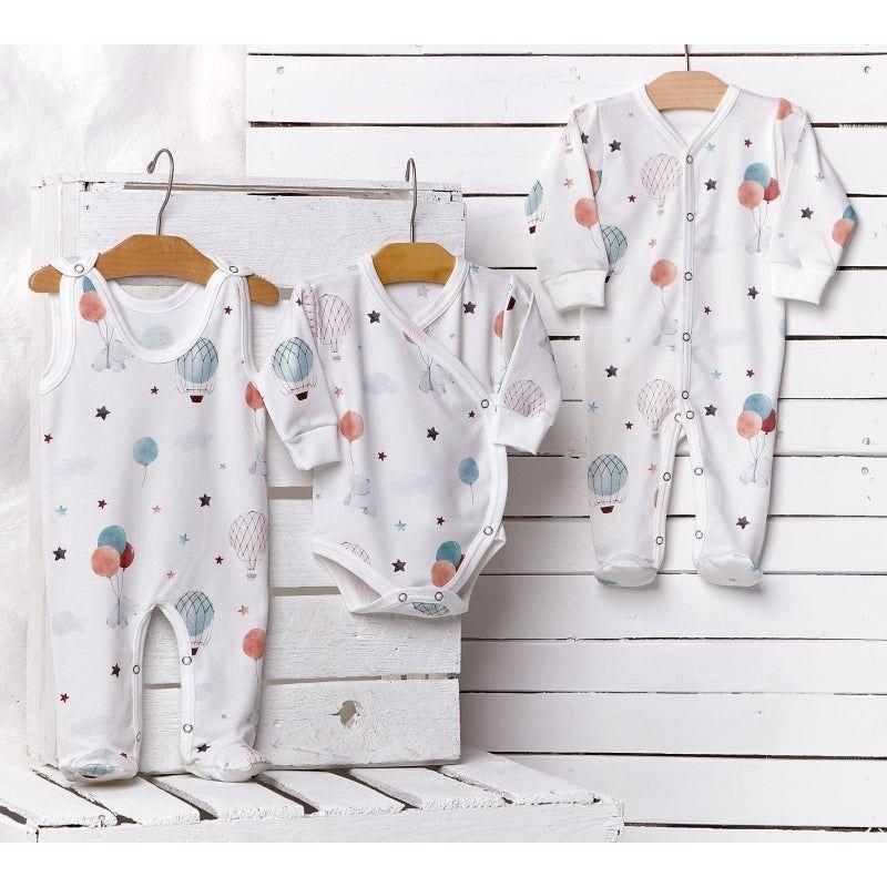 Lilly Bean Side Snap Lange Mouw Bodysuit - Ballonvaart