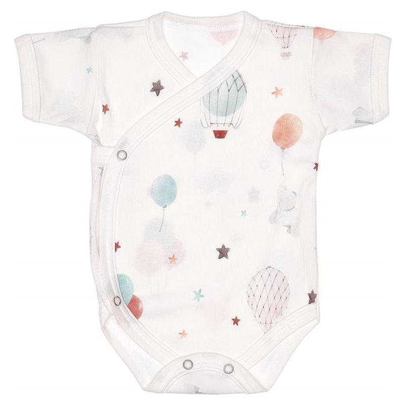 Lilly Bean Zij-drukknoop korte mouw bodysuit - Ballonvaart