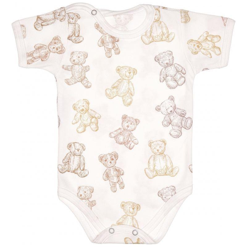 Lilly Bean Korte Mouw Bodysuit - Teddybeer