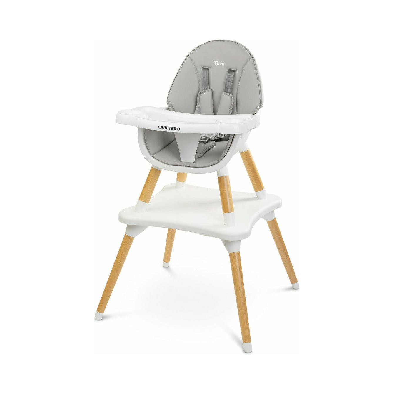 Light Gray Caretero TUVA Feeding Highchair 2 in 1 - 3 Colours