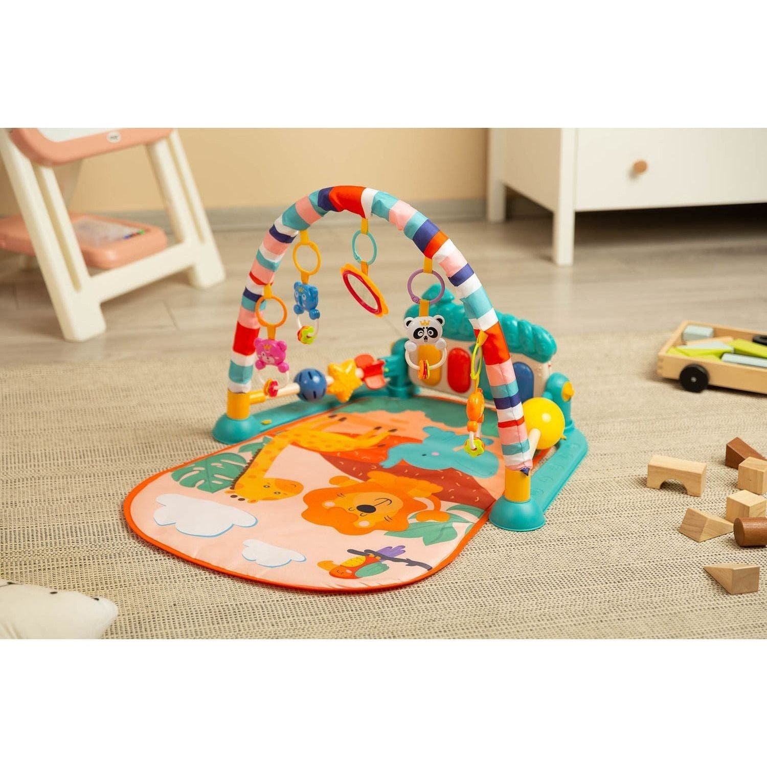 Toyz Zoo Educational Playmat With Kick Piano