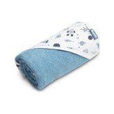 Sensillo 100% Cotton Hooded Bath Towel 100x100 - Blue Space