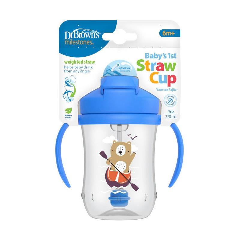 Dr. Brown's Baby's First Paille Tasse 270 ml - 2 Couleurs