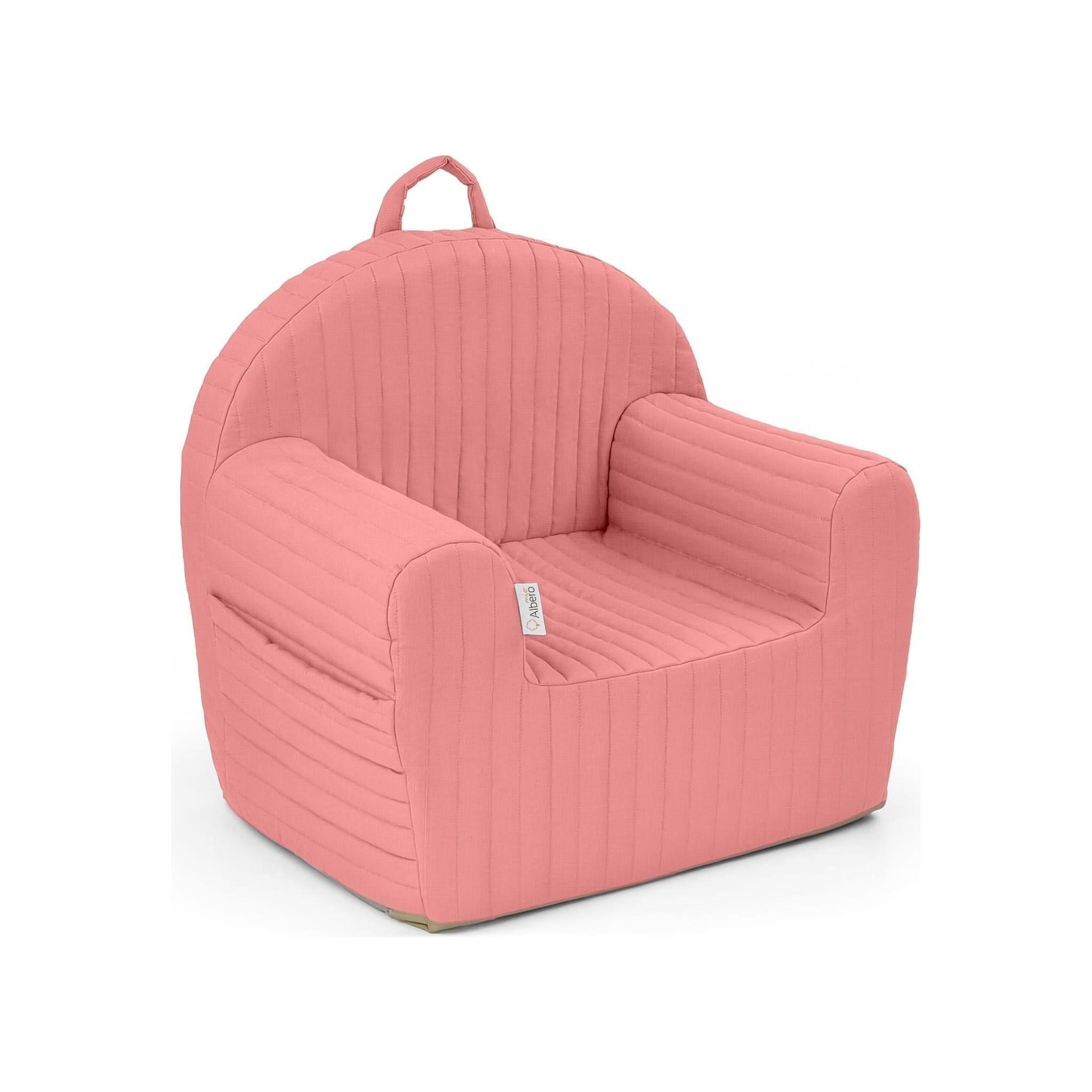 Albero Mio gewatteerde fauteuil - roze