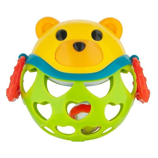 Canpol Interactive Toy with Rattle Teddy Bear Green 3m+