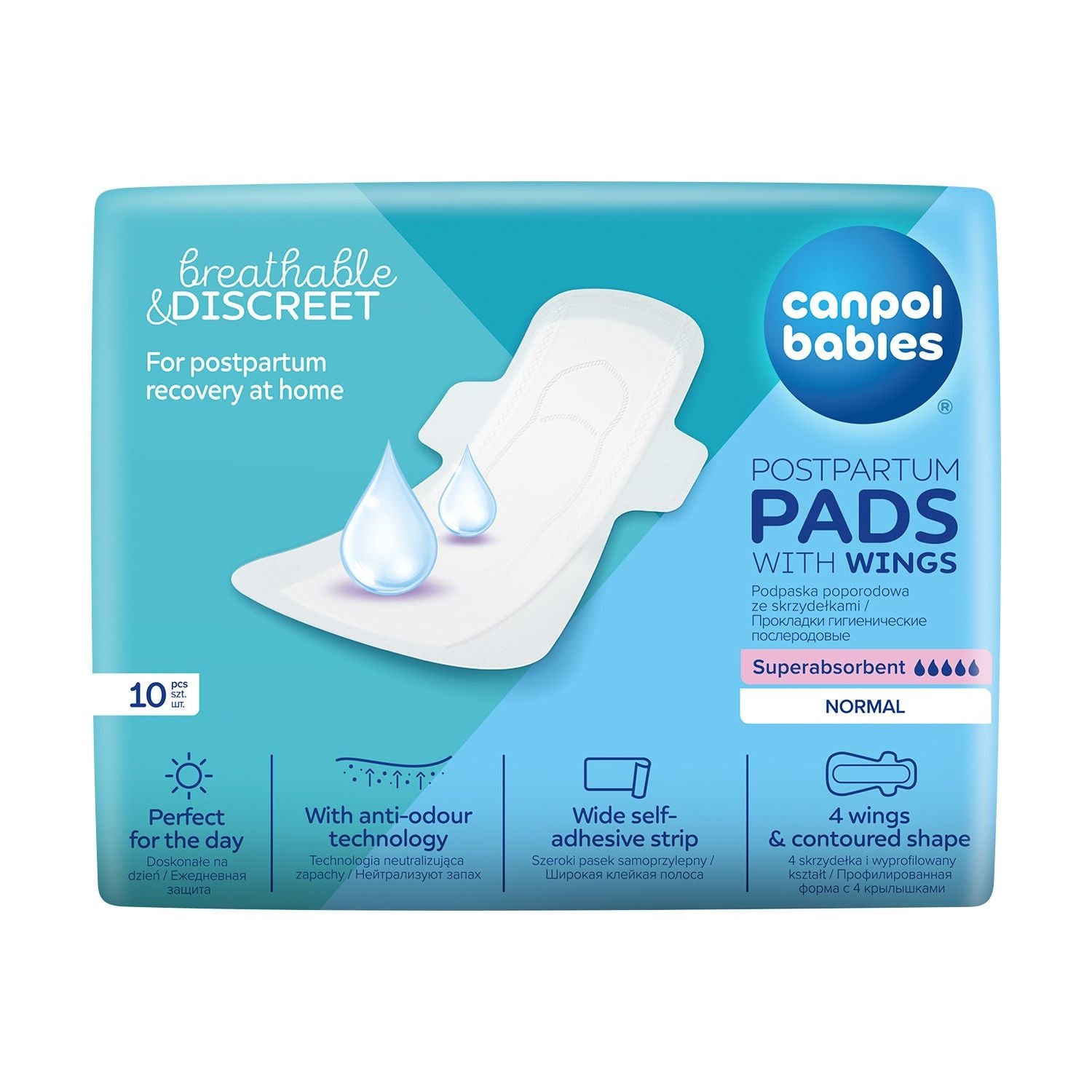 Canpol Discreet Maternity Day Pads Met Vleugels