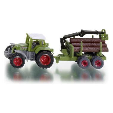 Tracteur SIKU Fendt avec remorque forestière 