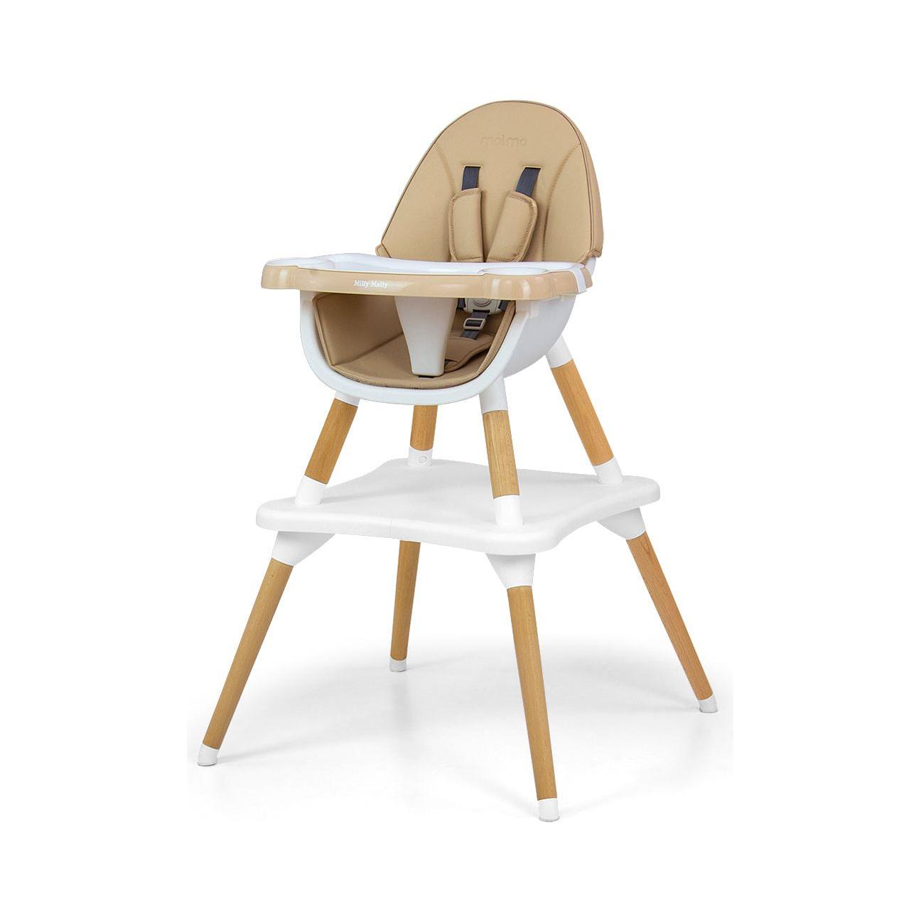 Milly Mally Malmo Feeding Highchair 2 in 1 - Beige