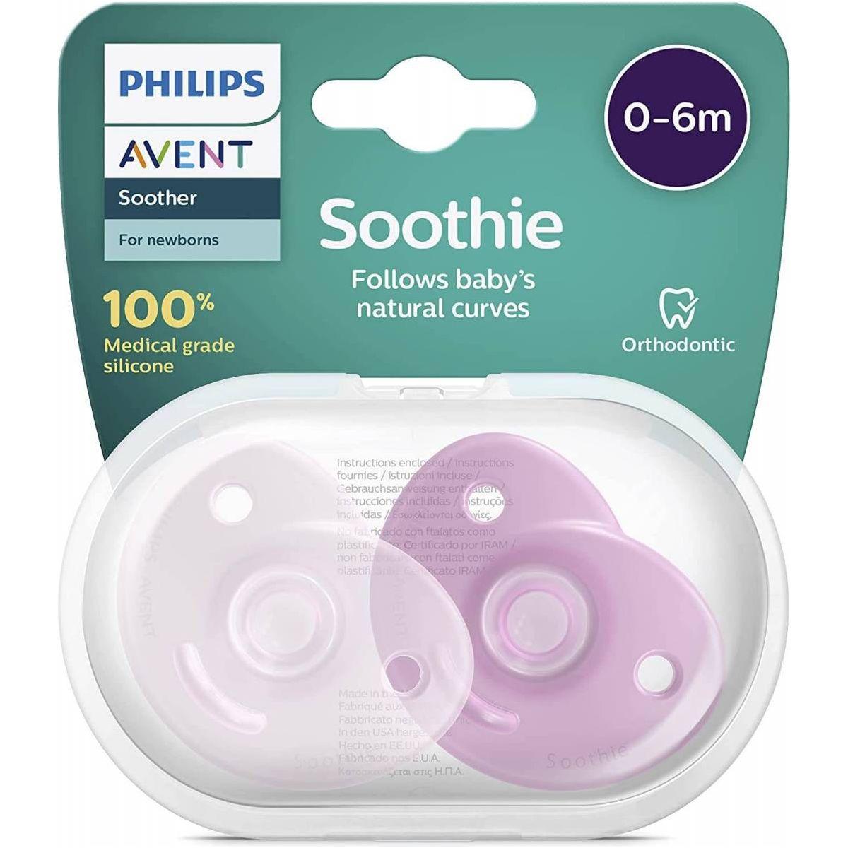 Philips Avent Soothie Soother Heart Pink 0-6m+ 2-pack