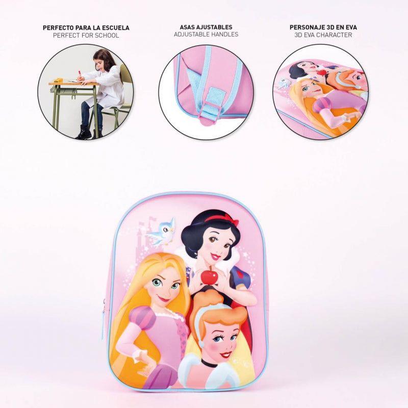 Sac à dos pour tout-petits Cerda Princesses 3D