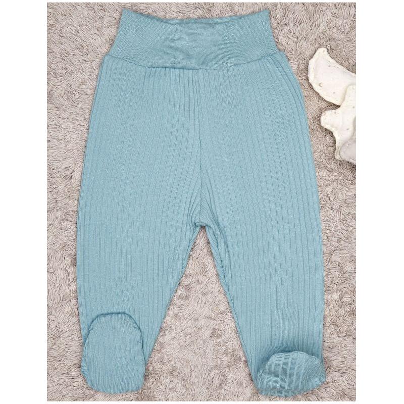 Pantalon en coton côtelé avec pieds Lilly Bean - Menthe