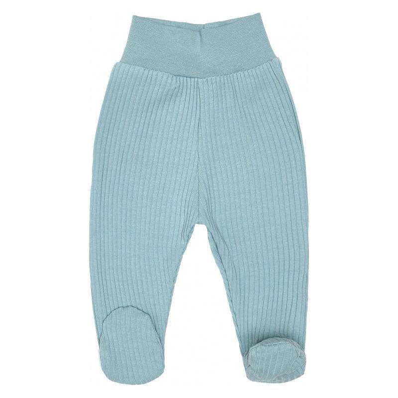 Pantalon en coton côtelé avec pieds Lilly Bean - Menthe