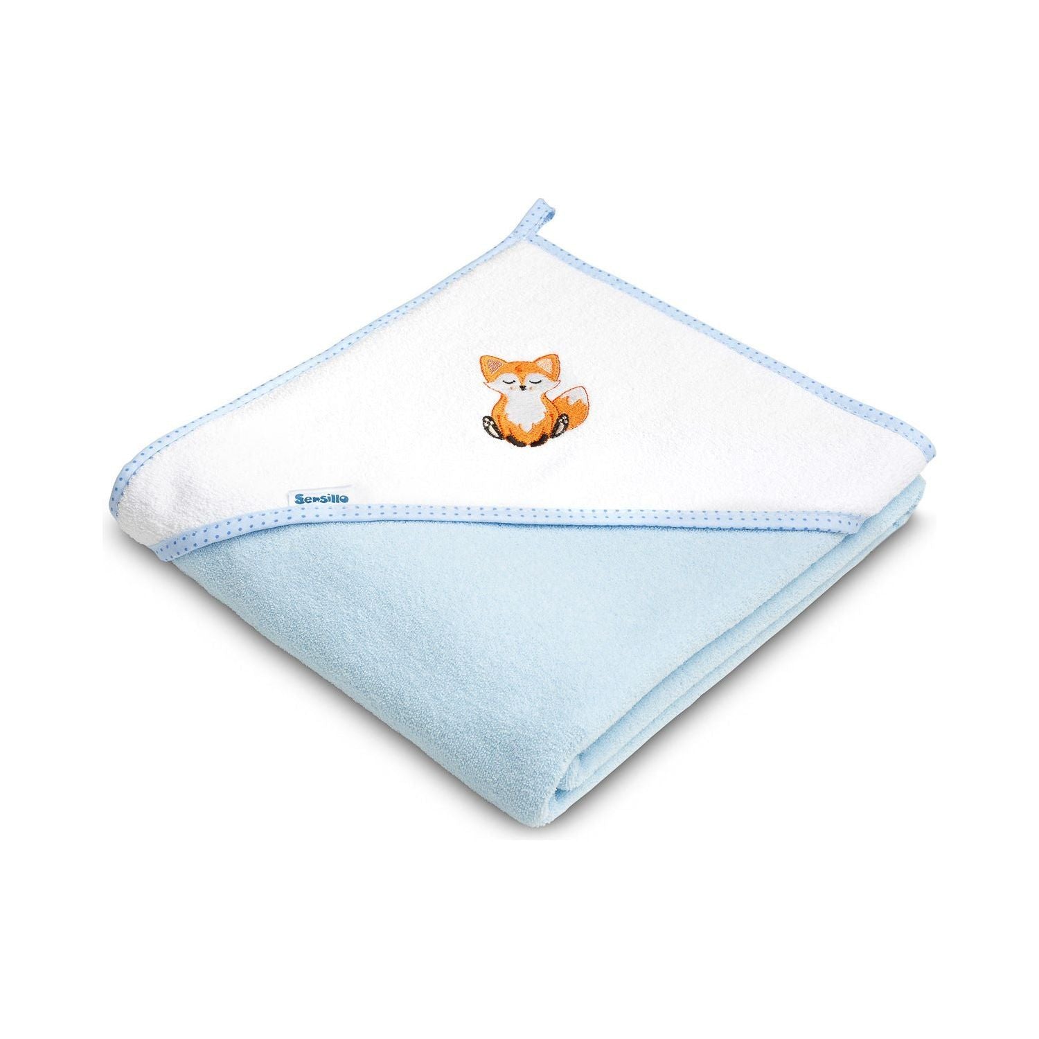 Sensillo 100% Cotton Hooded Bath Towel 100x100 - Fox