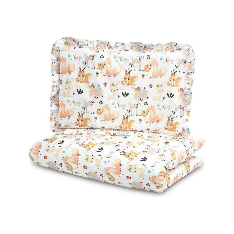 Parure de lit pour tout-petit Sensillo 140x70 cm - Peach Picnic