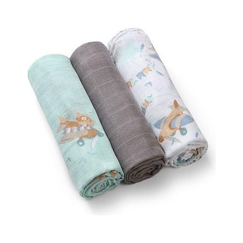 Lot de 3 chiffons en bambou Babyono - 3 couleurs