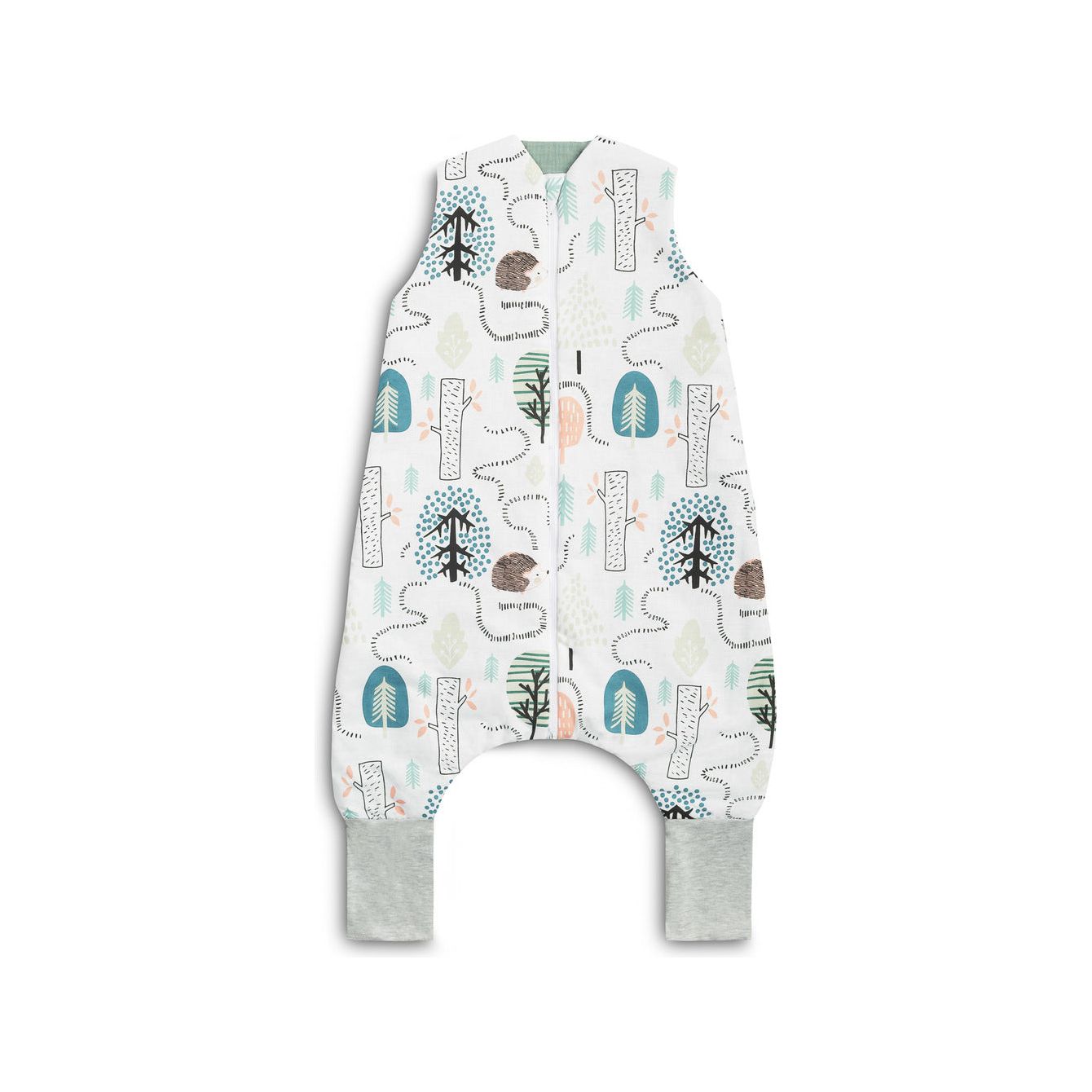 Sensillo Sleeping Bag With Feet Size L (18 months+) TOG 1.0 - Green Hedgehogs