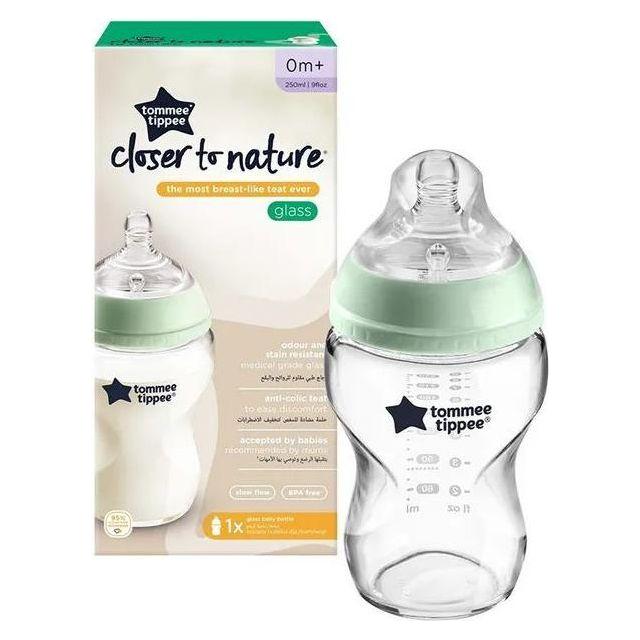 Biberon en verre Closer To Nature de Tommee Tippee, 250 ml 