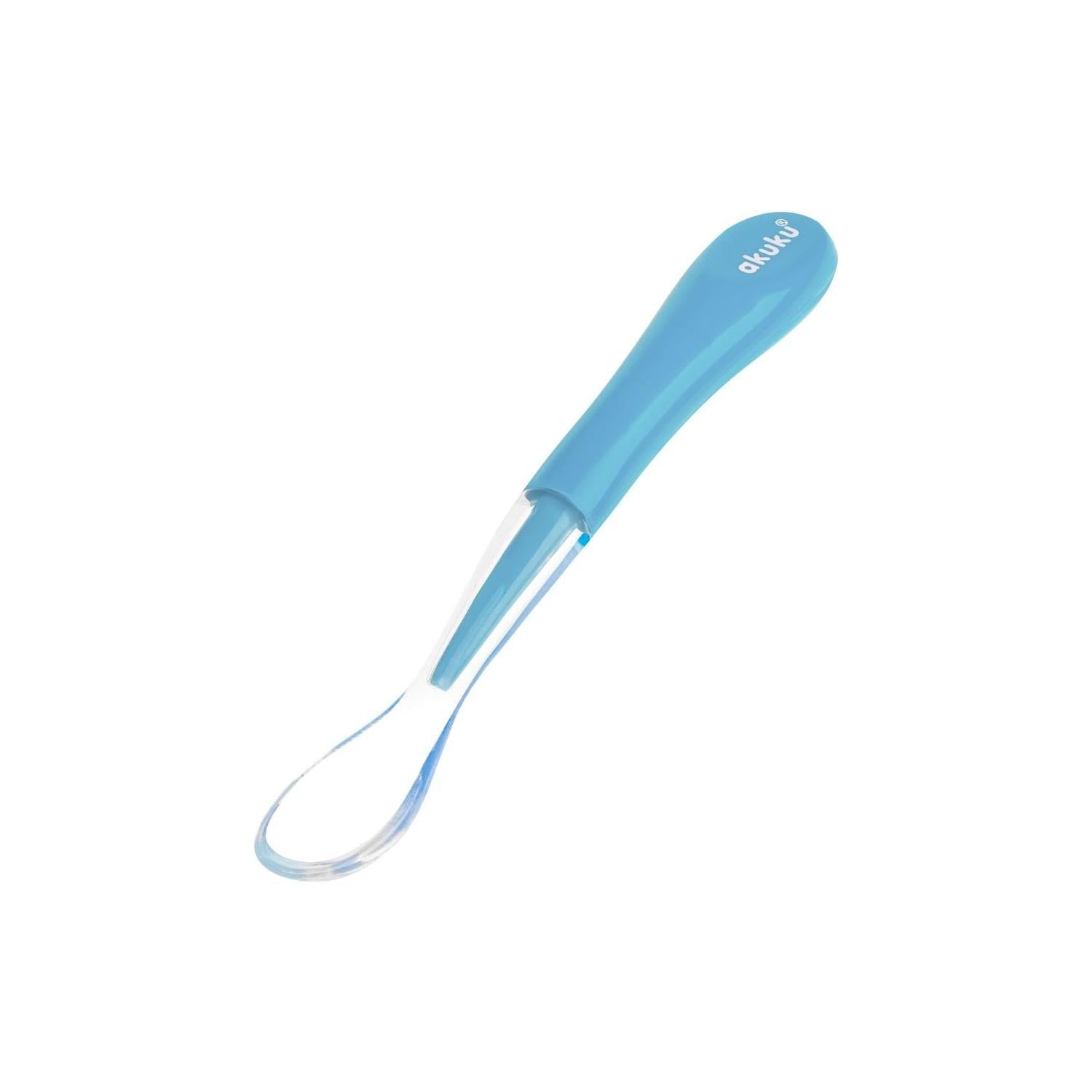 Cuillère en Silicone Akuku 4m+ - Bleu