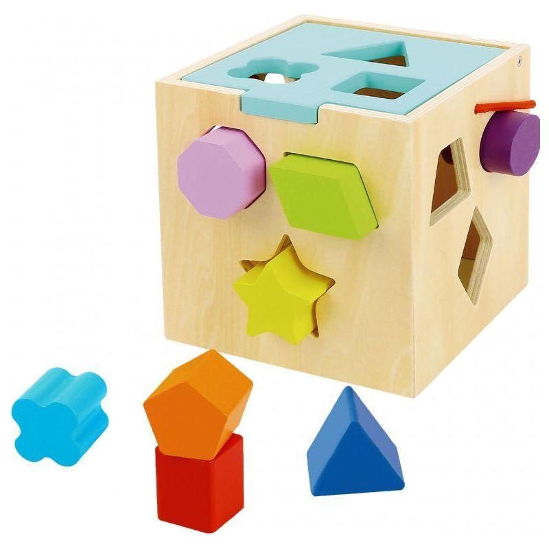 Tooky Toy Trieur de formes en bois 13 pièces 12 mois et plus
