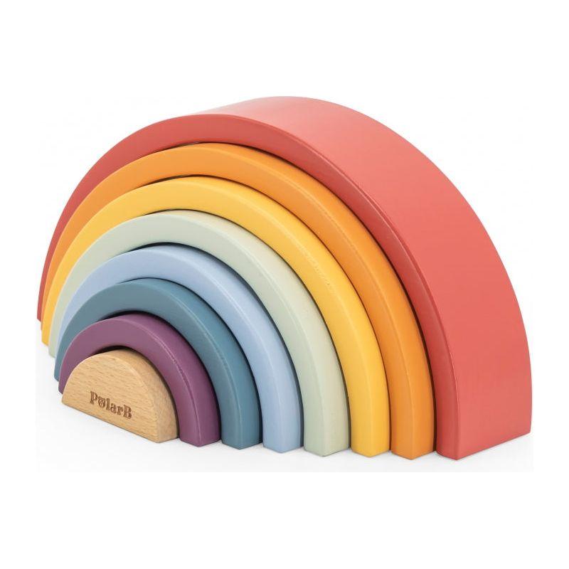 VIGA PolarB Houten Regenboogpuzzel Montessori 18m+