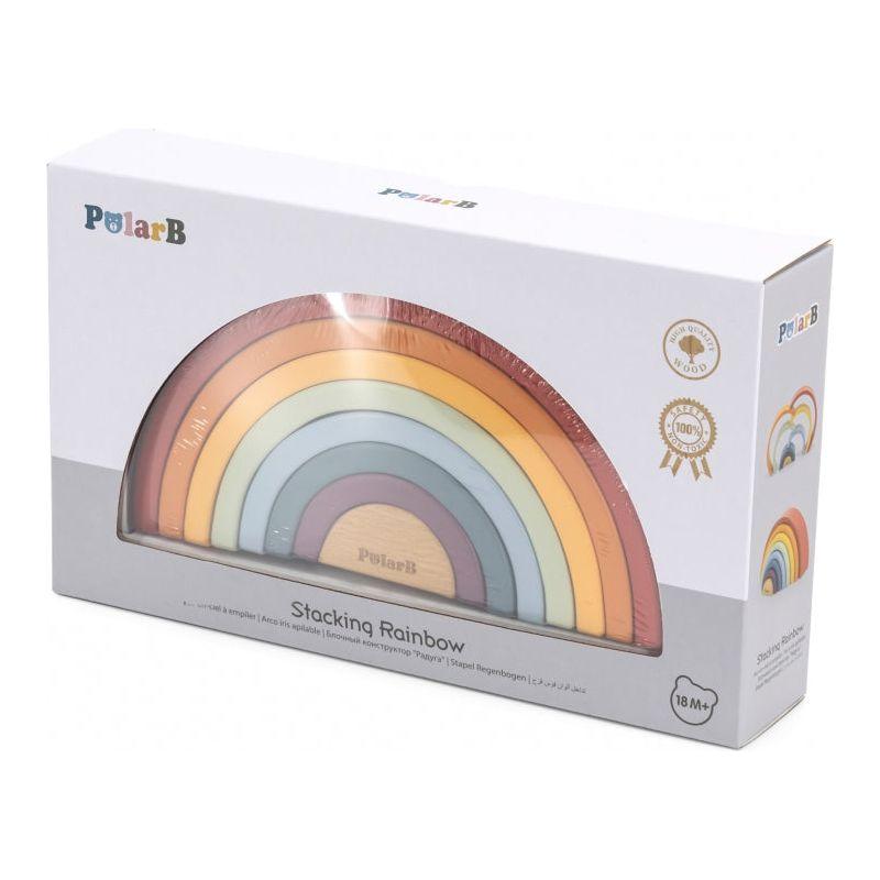 VIGA PolarB Houten Regenboogpuzzel Montessori 18m+