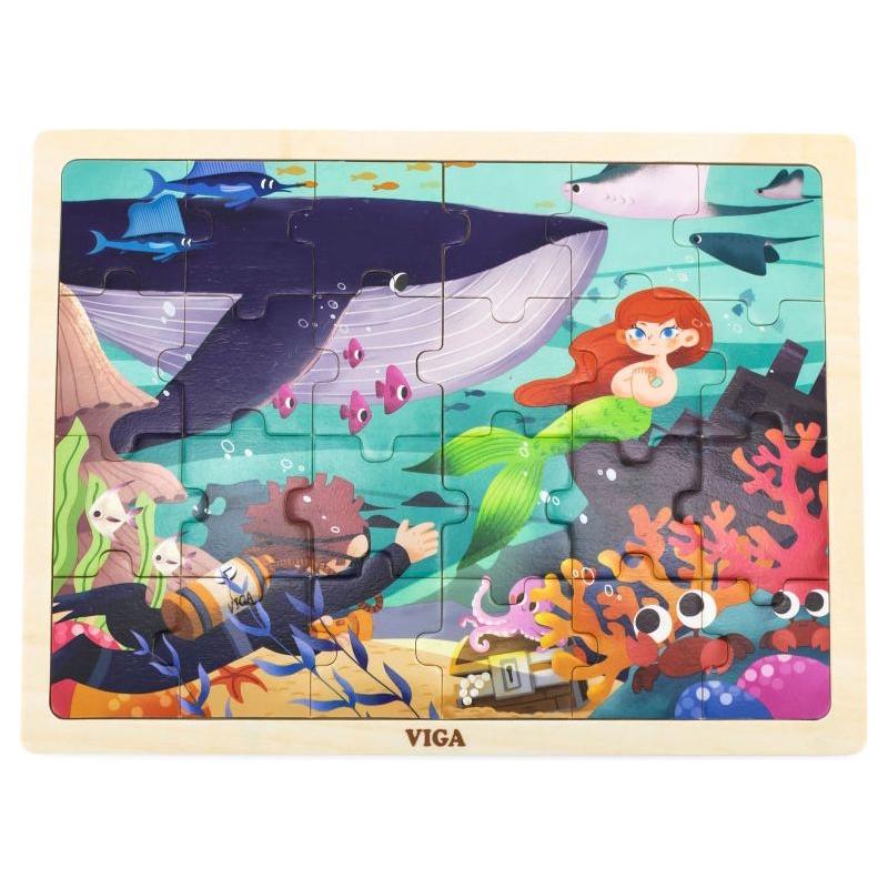 Puzzle Sirène en Bois Viga - 24 pièces