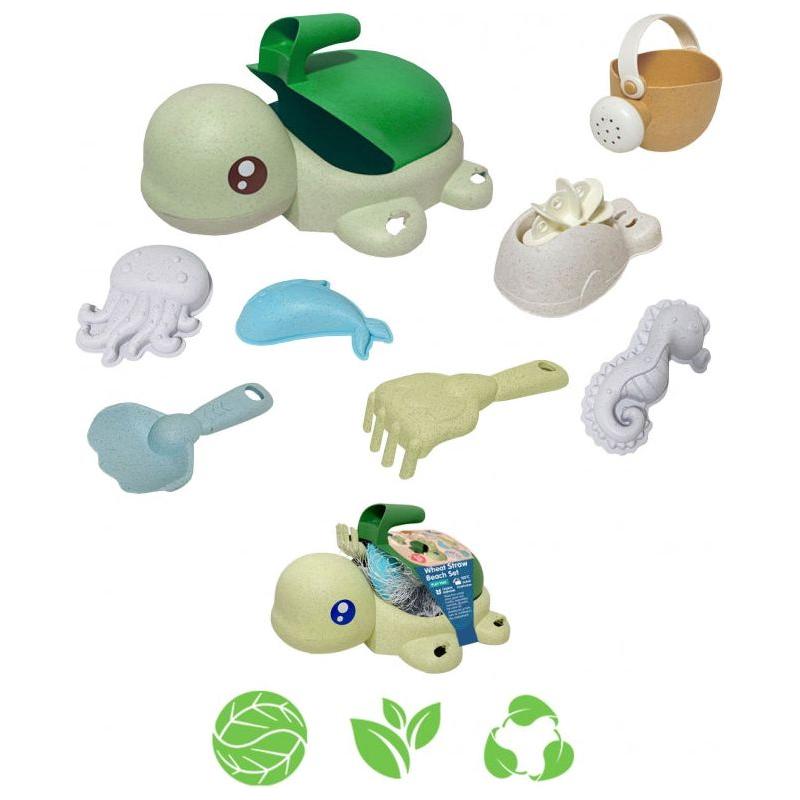 Jouets de plage Woopie BIO Turtle Green 8 pièces