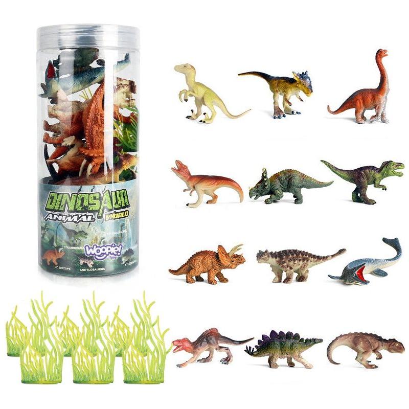 Woopie Figurenset - Dinosaurussen 18 stuks