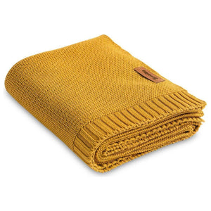 Goldenrod Sensillo Knitted Bamboo Cotton Blanket - 9 Colours