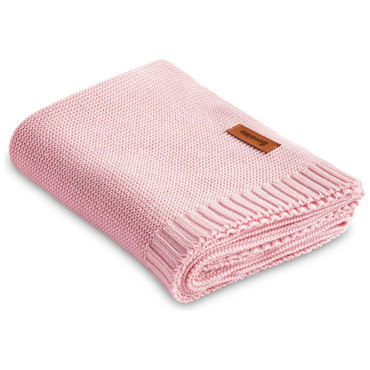 Pink Sensillo Knitted Bamboo Cotton Blanket - 9 Colours