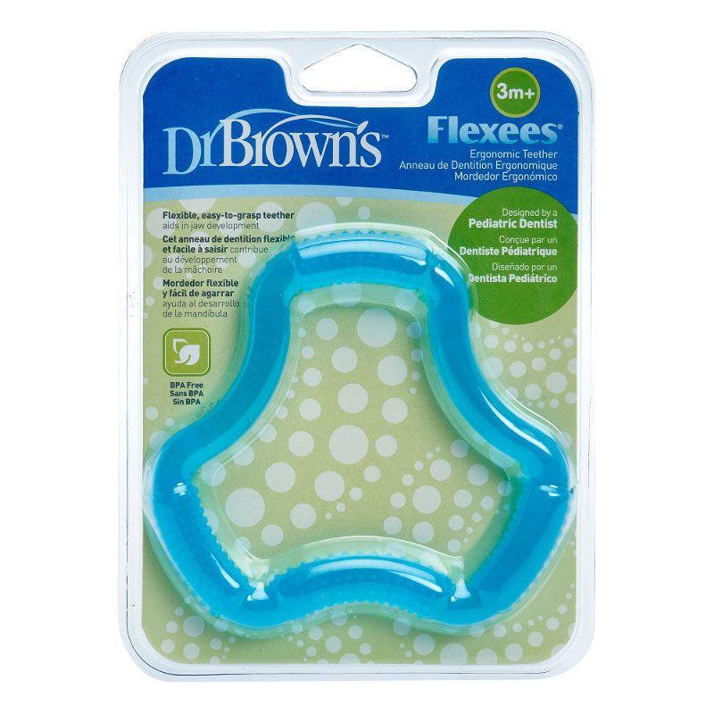 Dark Gray Dr Brown's Flexees Teether 3m+ - 2 Colours