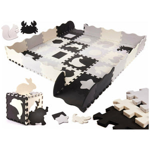 Dark Slate Gray XL Foam Puzzle Contrast Playmat - 35 pcs