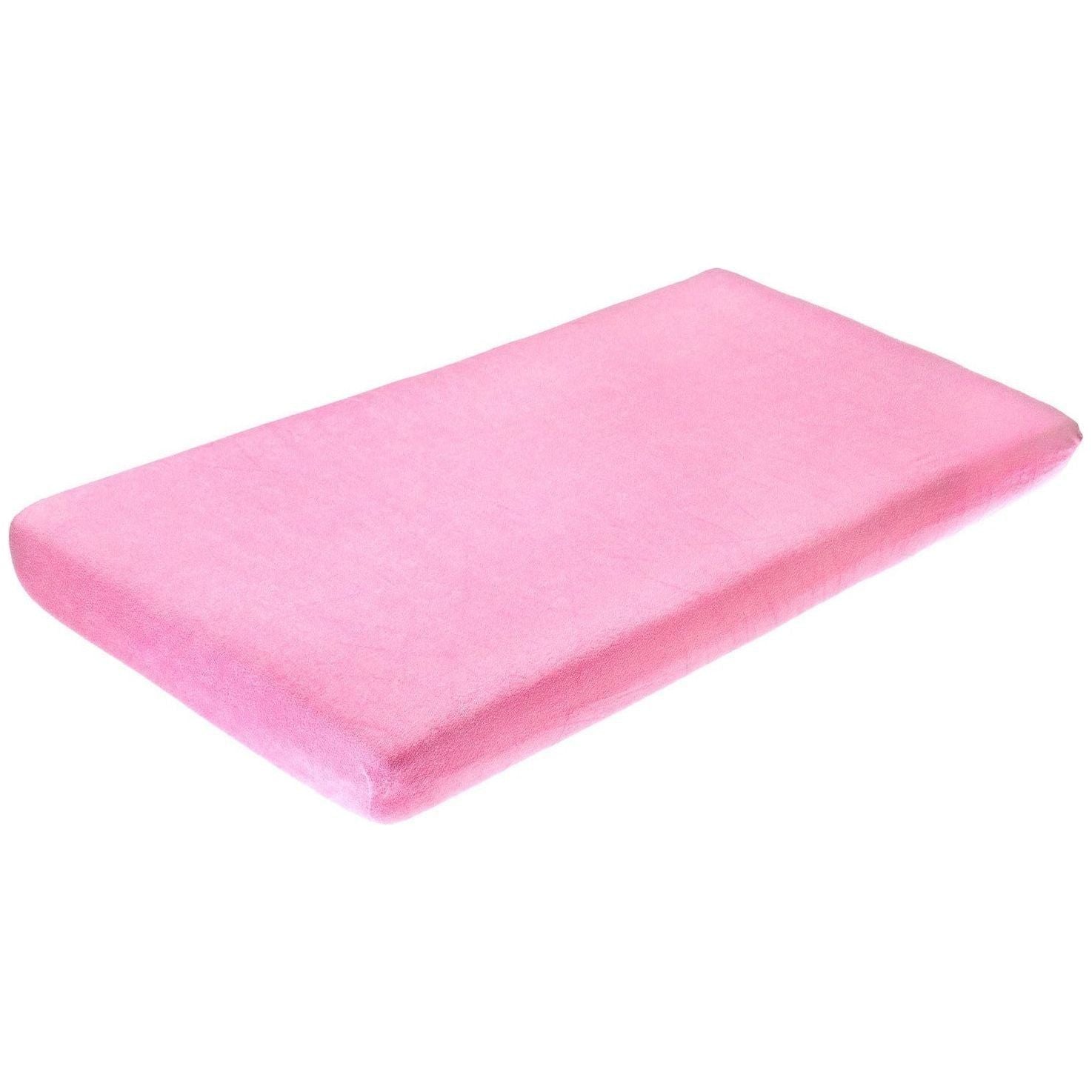 Pink Sensillo Cot Sheet 120x60 cm - 4 Colours