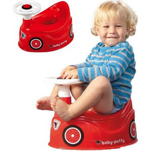 Firebrick Big Bobby Car Potty With A Steering Wheel