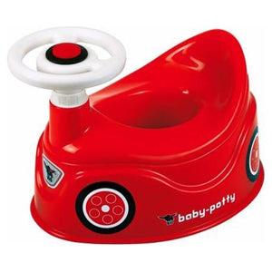 Firebrick Big Bobby Car Potty With A Steering Wheel