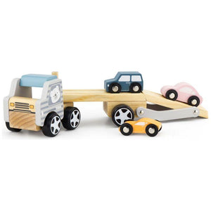 Light Gray VIGA Wooden Tow Car