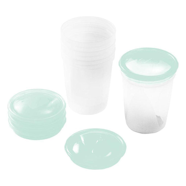 White Smoke Babyono Breast milk food storage containers