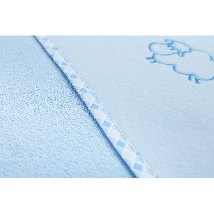 Powder Blue Sensillo 100% Cotton Hooded Bath Towel 80x80 - 3 Colours